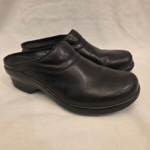 Women's Ariat Black Leather Mules Clogs Size 9.5